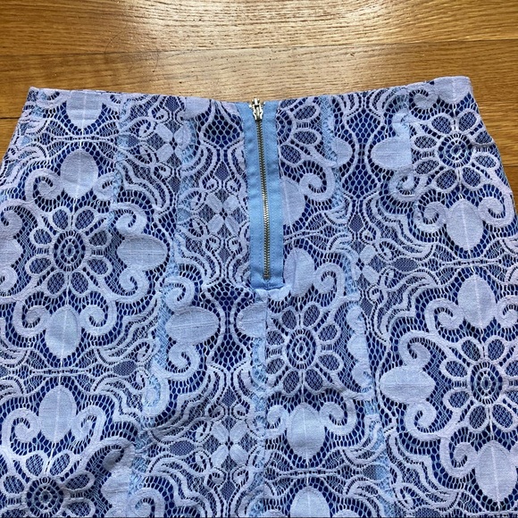 New York & Co. Lace Overlay Skirt - Picture 4 of 7